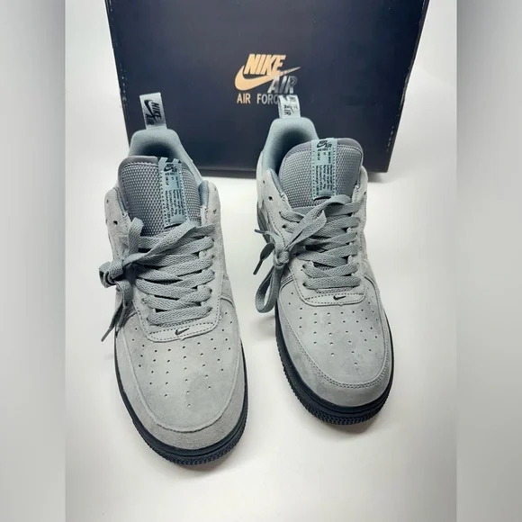 Nike Air Force 1 '07 LV8 Men's Limited Edition Sneakers Grey and Black - Picture 3 of 7